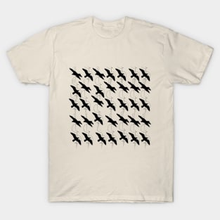 Twin Birds Eagles geometric T-Shirt